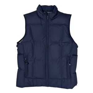 Eddie Bauer Men's Navy Down Full Zip Puffer Vest Size M